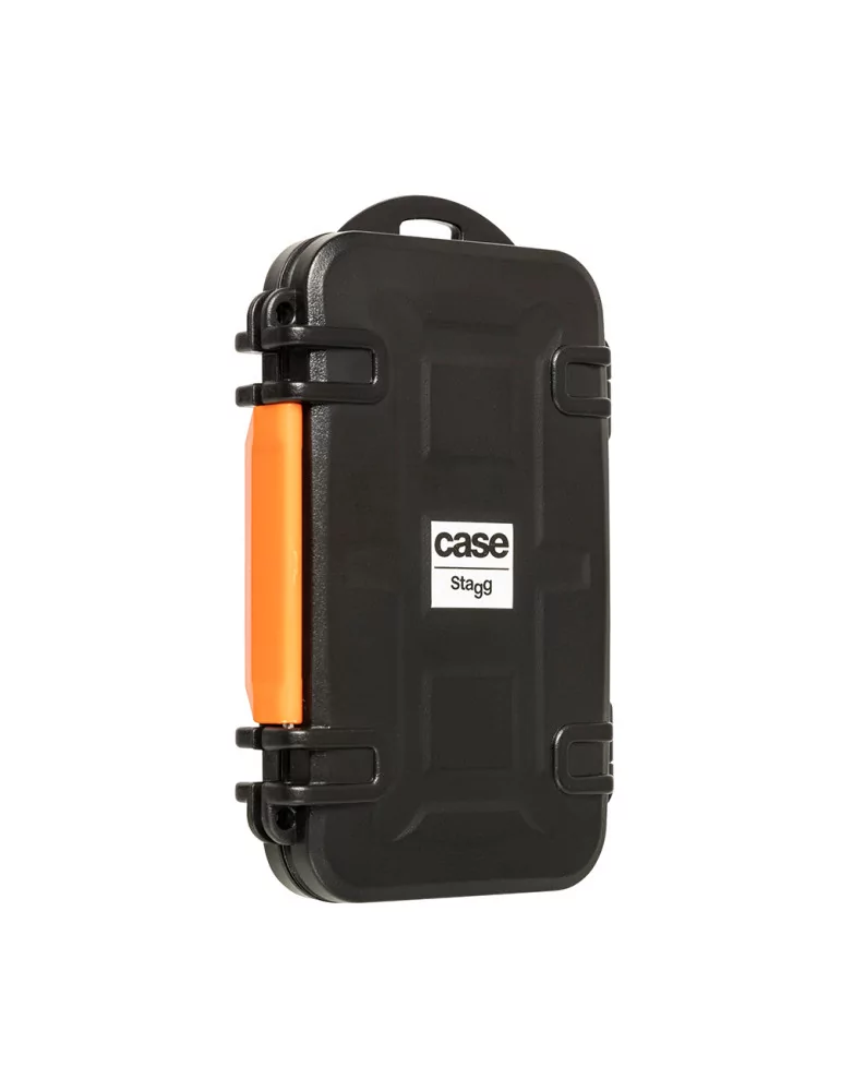  STAGG SCF-130803 Waterproof and shockproof mini plastic resin transport case for memory card|MusicGoodDeal 