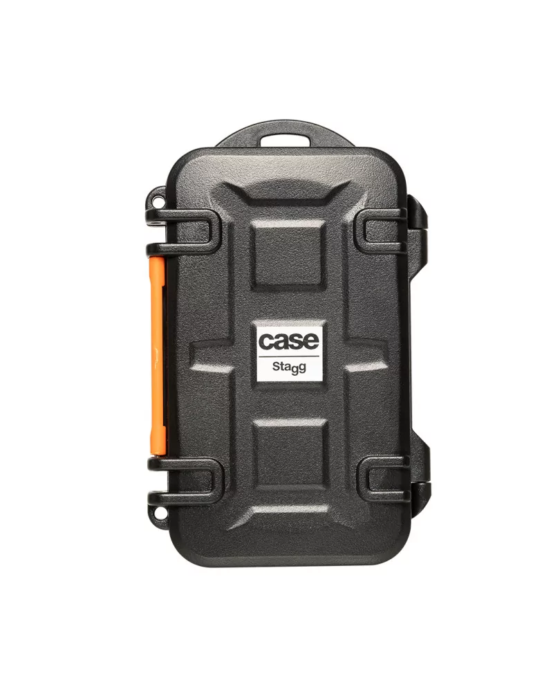  STAGG SCF-130803 Waterproof and shockproof mini plastic resin transport case for memory card|MusicGoodDeal 