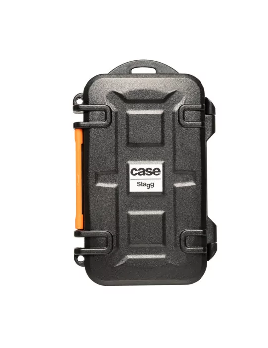  STAGG SCF-130803 Waterproof and shockproof mini plastic resin transport case for memory card|MusicGoodDeal 