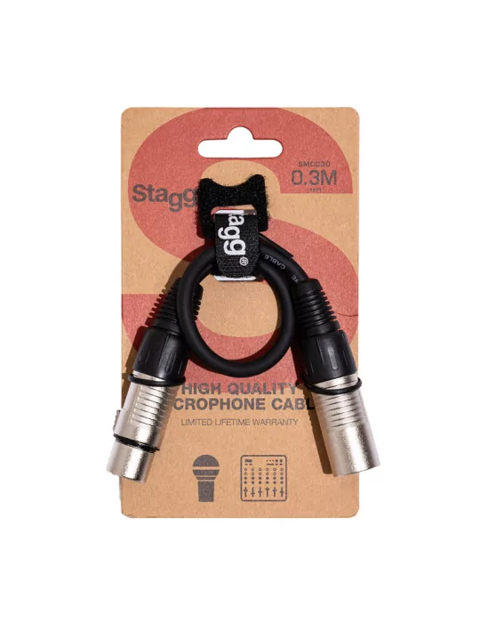  STAGG SMC030 Mikrofonkabel XLR/XLR (m/f) 30 cm|MusicGoodDeal 