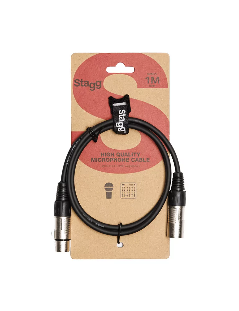  STAGG SMC1 Mikrofonkabel XLR/XLR (m/f) 1 m|MusicGoodDeal 
