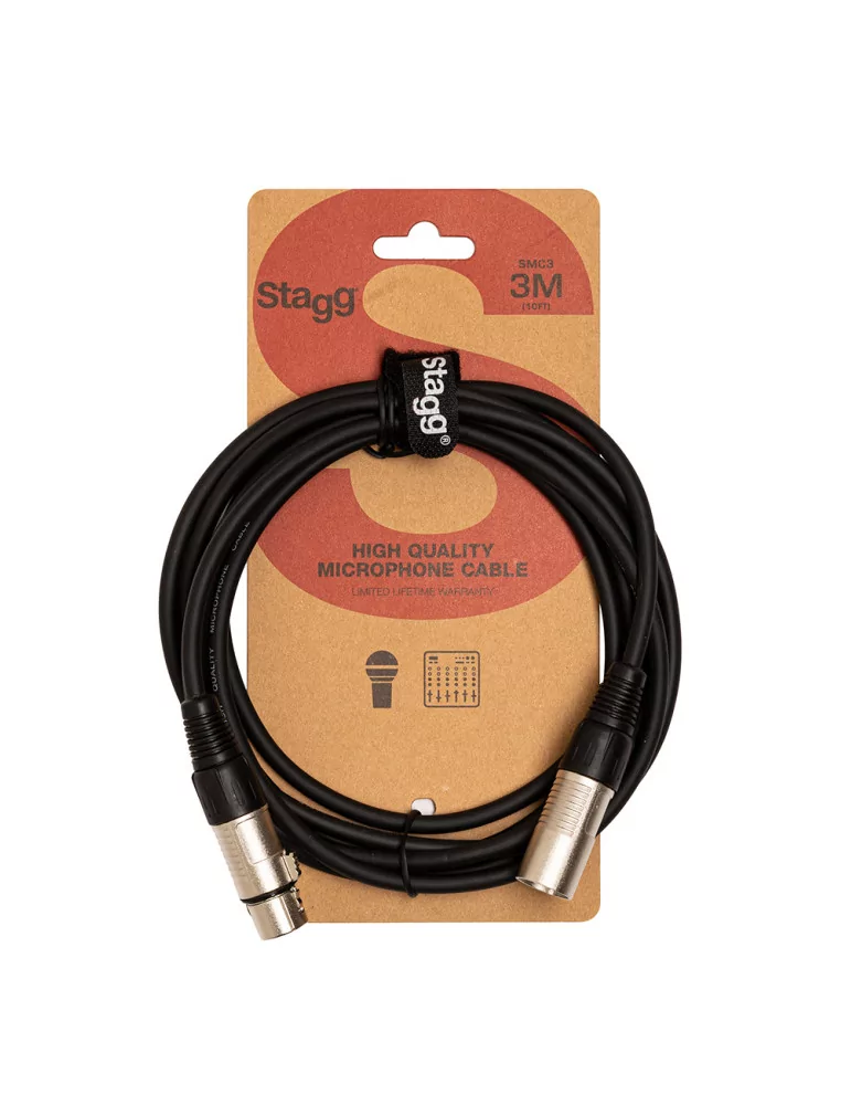  STAGG SMC3 Mikrofonkabel XLR/XLR (m/f) 3 m|MusicGoodDeal 