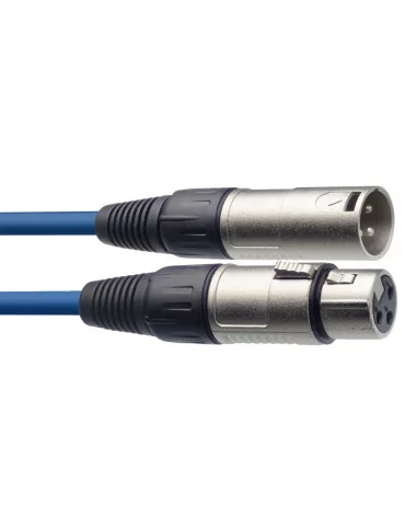  STAGG SMC3 CBL Mikrofonkabel XLR/XLR (m/f) 3 m (10') Blau|MusicGoodDeal 