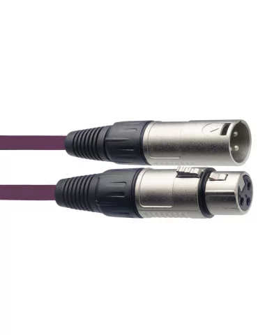  STAGG SMC3 CPP Microphone cable, XLR/XLR (m/f), 3 m (10'), purple|MusicGoodDeal 