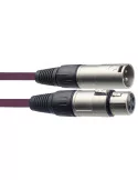  STAGG SMC3 CPP Microphone cable, XLR/XLR (m/f), 3 m (10'), purple|MusicGoodDeal 