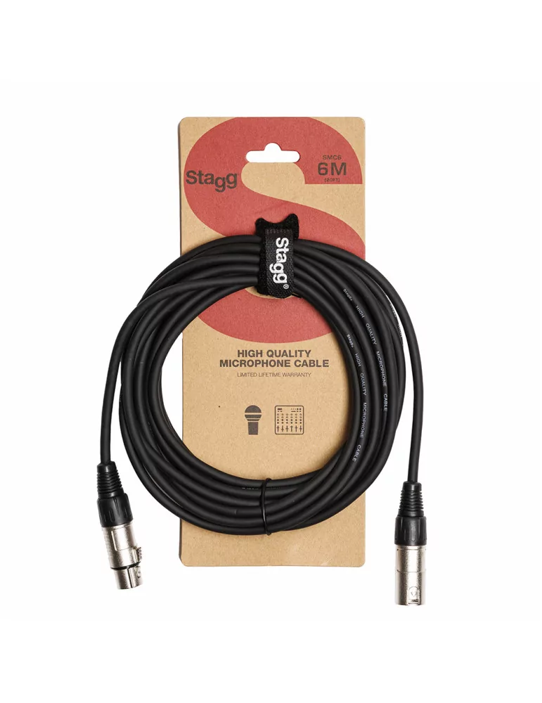  STAGG SMC6 Microphone cable, XLR/XLR (m/f), 6 m (20')|MusicGoodDeal 