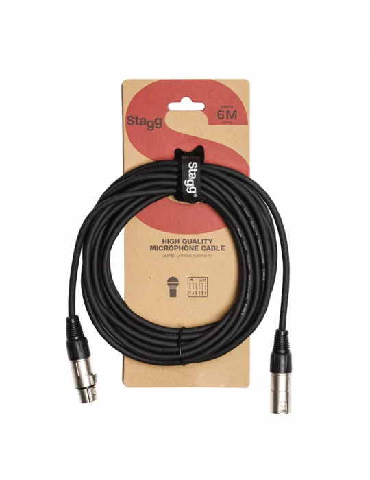  STAGG SMC6 Microphone cable, XLR/XLR (m/f), 6 m (20')|MusicGoodDeal 