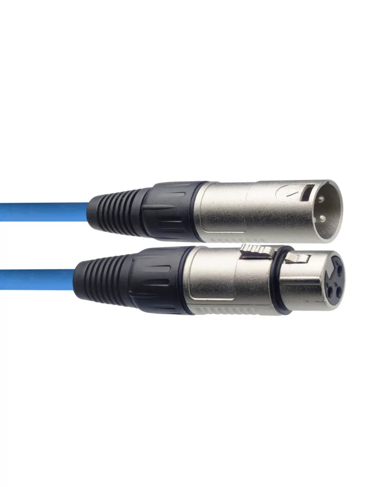 STAGG SMC6 CBL Microphone cable, XLR/XLR (m/f), 6 m (20'), blue|MusicGoodDeal 
