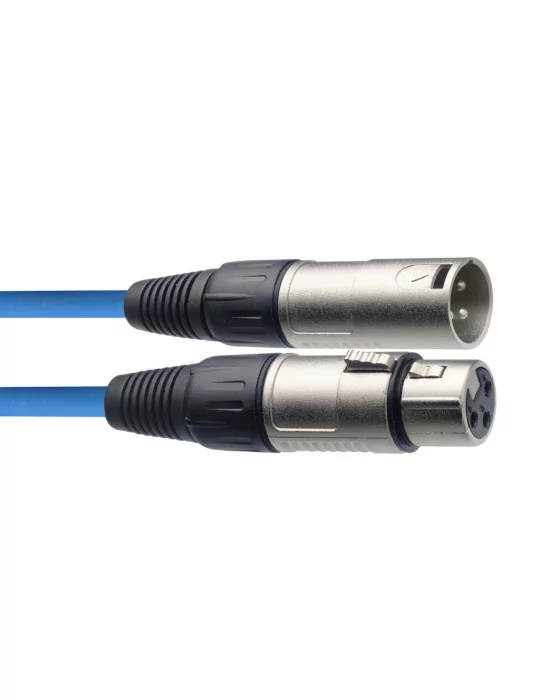  STAGG SMC6 CBL Microphone cable, XLR/XLR (m/f), 6 m (20'), blue|MusicGoodDeal 