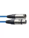  STAGG SMC6 CBL Microphone cable, XLR/XLR (m/f), 6 m (20'), blue|MusicGoodDeal 