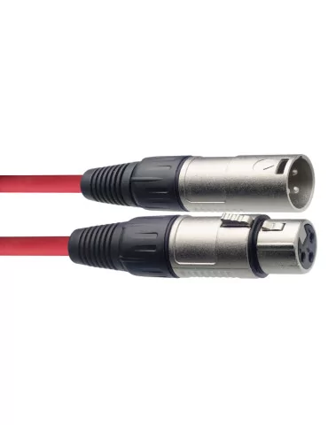  STAGG SMC6 CRD Microphone cable, XLR/XLR (m/f), 6 m (20'), red|MusicGoodDeal 