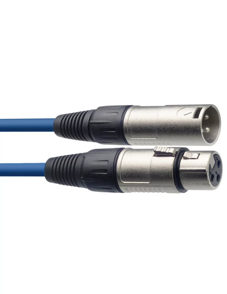  STAGG SMC10 CBL Microphone cable, XLR/XLR (m/f), 10 m (33'), blue|MusicGoodDeal 
