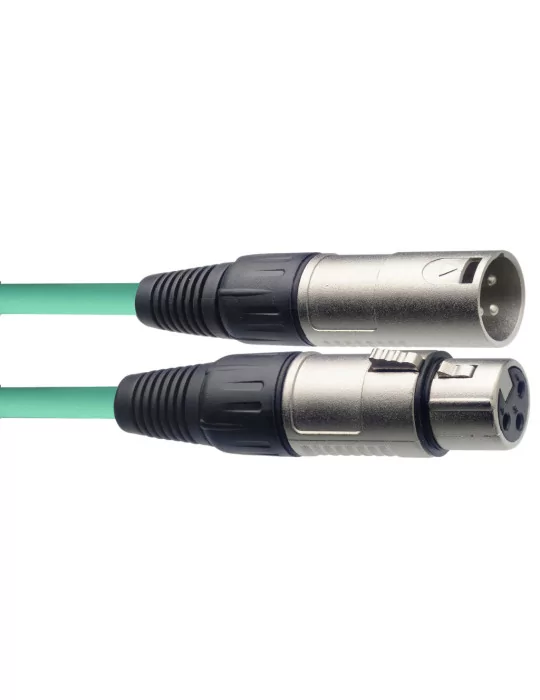  STAGG SMC10 CGR Microphone cable, XLR/XLR (m/f), 10 m (33'), green|MusicGoodDeal 