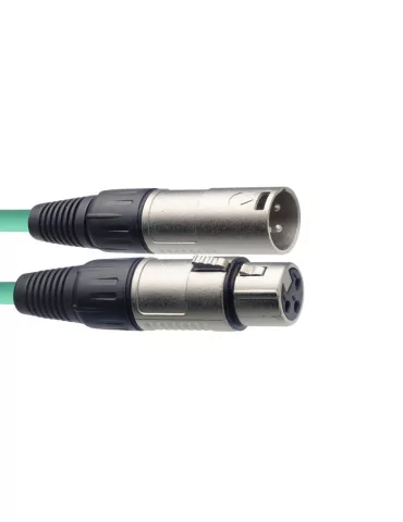  STAGG SMC10 CGR Cable de micrófono XLR / XLR (m / f), 10 m, verde|MusicGoodDeal  2