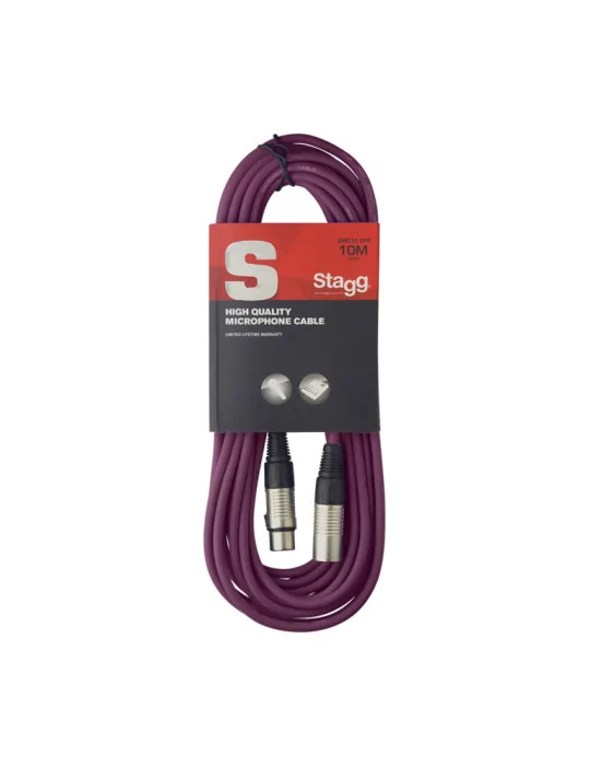  STAGG SMC10 CPP Mikrofonkabel XLR/XLR (m/f) 10 m violett|MusicGoodDeal 