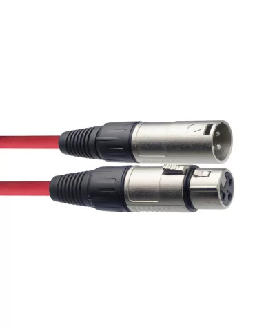  STAGG SMC10 CRD Cable de micrófono XLR / XLR (m / f), 10 m, rojo|MusicGoodDeal 