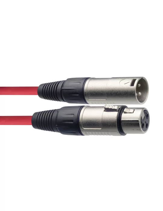  STAGG SMC10 CRD Microphone cable, XLR/XLR (m/f), 10 m (33'), red|MusicGoodDeal 