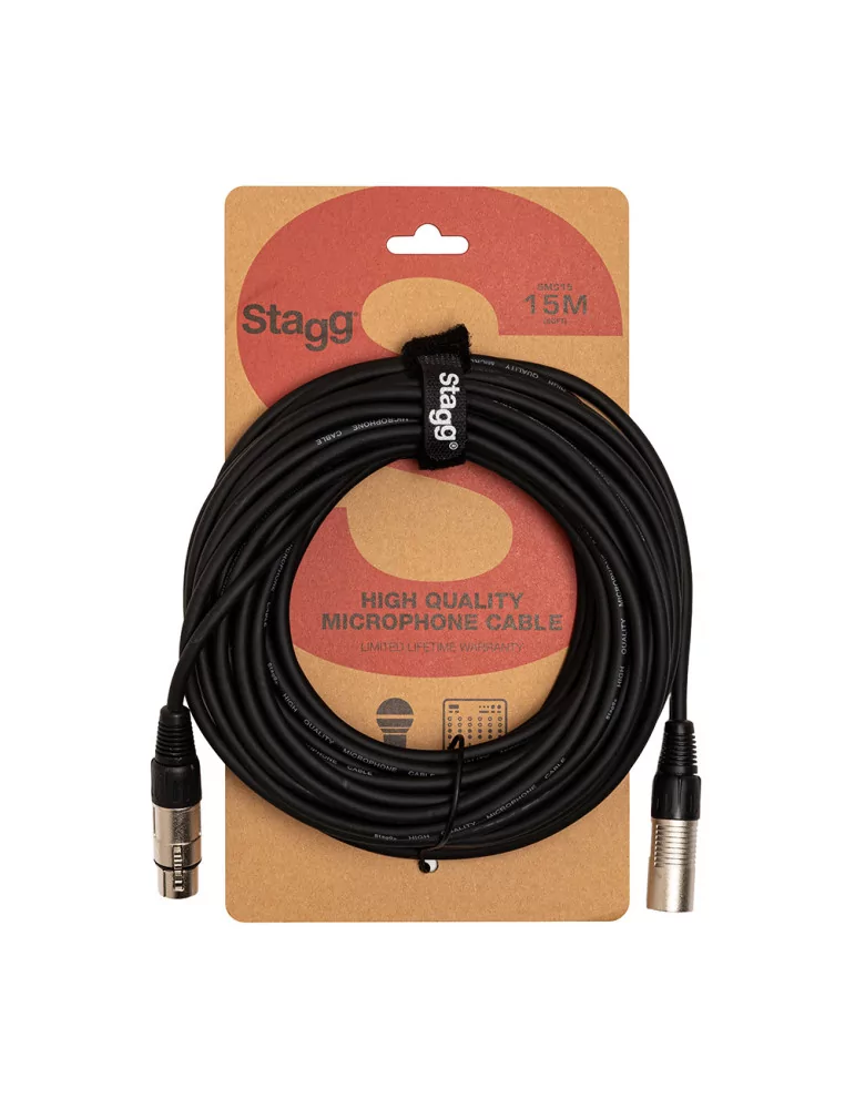  STAGG SMC15 Microphone cable, XLR/XLR (m/f), 15 m (60')|MusicGoodDeal 