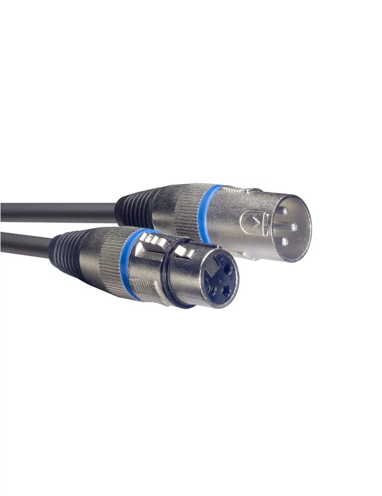  STAGG SMC1 BL Mikrofonkabel XLR/XLR (m/f) 1 m Ring Blau|MusicGoodDeal 