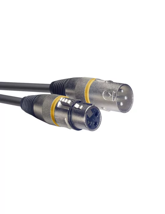  STAGG SMC1 YW Microphone cable, XLR/XLR (m/f), 1 m (3'), yellow ring|MusicGoodDeal 