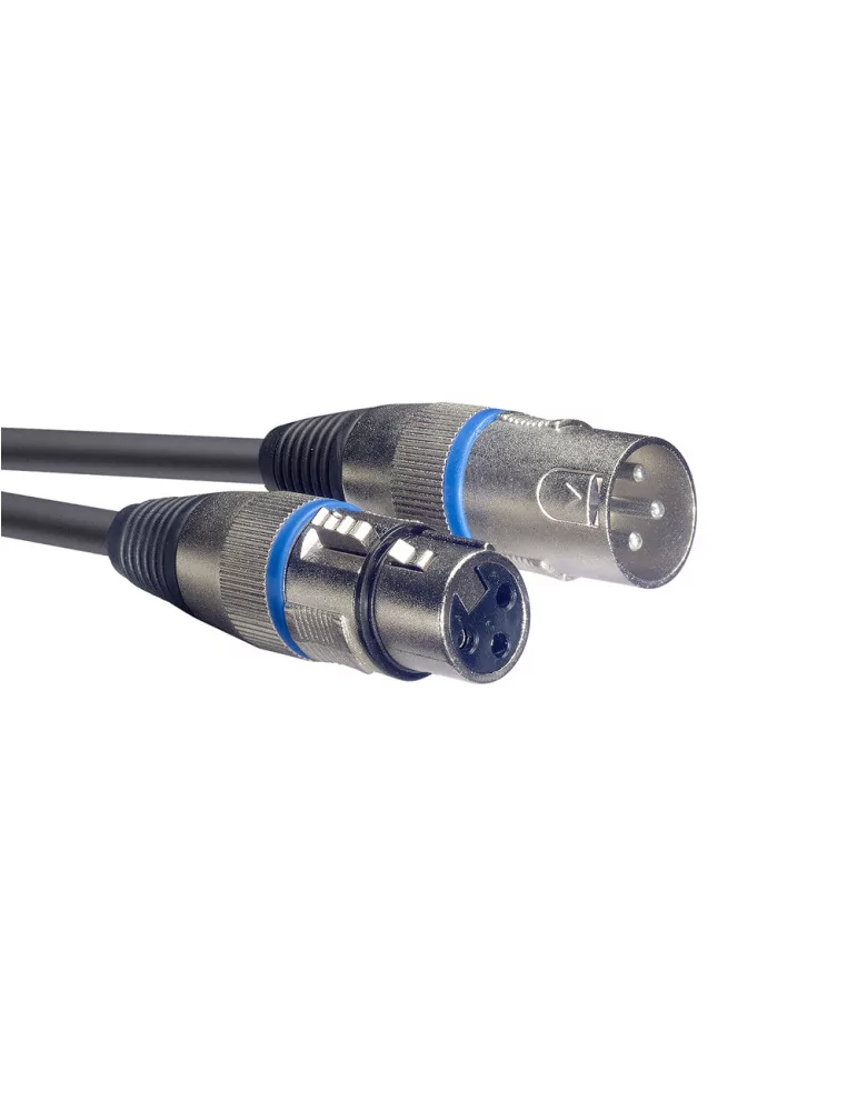  STAGG SMC3 BL Mikrofonkabel XLR/XLR (m/f) 3 m Ring Blau|MusicGoodDeal 
