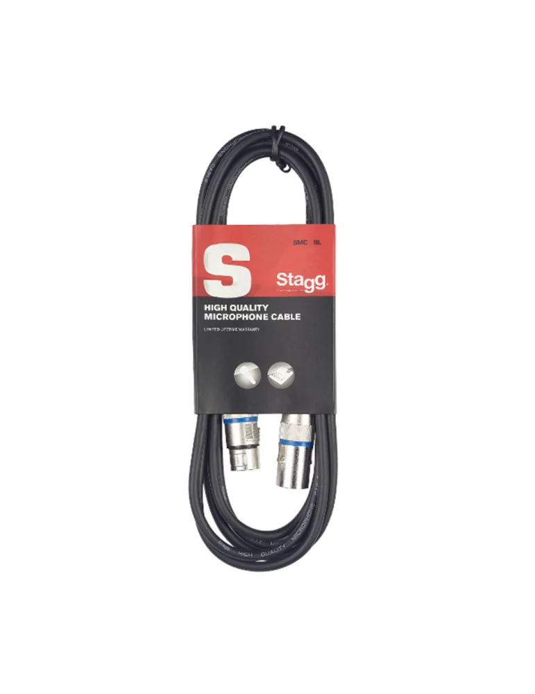  STAGG SMC6 BL Microphone cable, XLR/XLR (m/f), 6 m (20'), blue|MusicGoodDeal 
