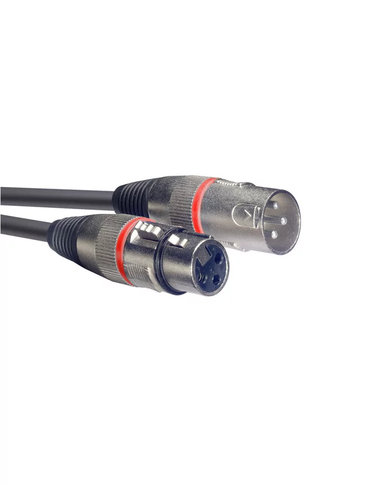  STAGG SMC6 RD Microphone cable, XLR/XLR (m/f), 6 m (20'), red ring|MusicGoodDeal 