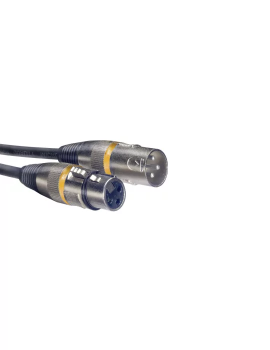  STAGG SMC6 YW Microphone cable, XLR/XLR (m/f), 6 m (20'), yellow ring|MusicGoodDeal 
