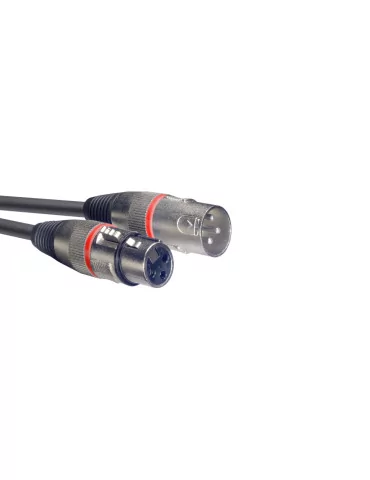  STAGG SMC10 RD Cable de micrófono XLR / XLR (m / f), 10 m, anillo rojo|MusicGoodDeal 
