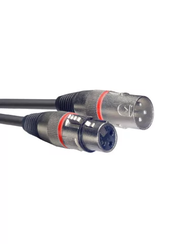  STAGG SMC10 RD Cable de micrófono XLR / XLR (m / f), 10 m, anillo rojo|MusicGoodDeal  2