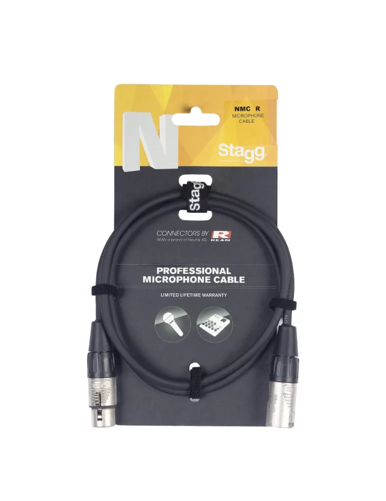  STAGG NMC3R Microphone cable, XLR/XLR (m/f), 3 (10'), N-series|MusicGoodDeal 