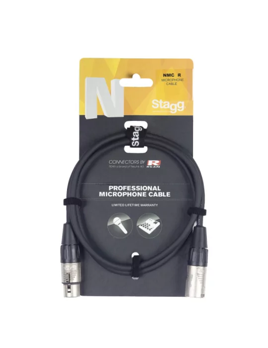  STAGG NMC3R Microphone cable, XLR/XLR (m/f), 3 (10'), N-series|MusicGoodDeal 