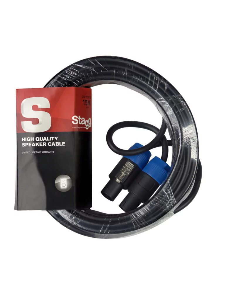  STAGG SSP15SS15 Speaker cable, SPK/SPK, 15 m (50')|MusicGoodDeal 