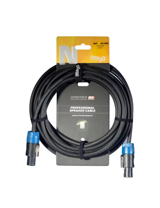  STAGG NSP3SS15BR Speaker cable, SPK/SPK (m/m), 3 m (10')|MusicGoodDeal 