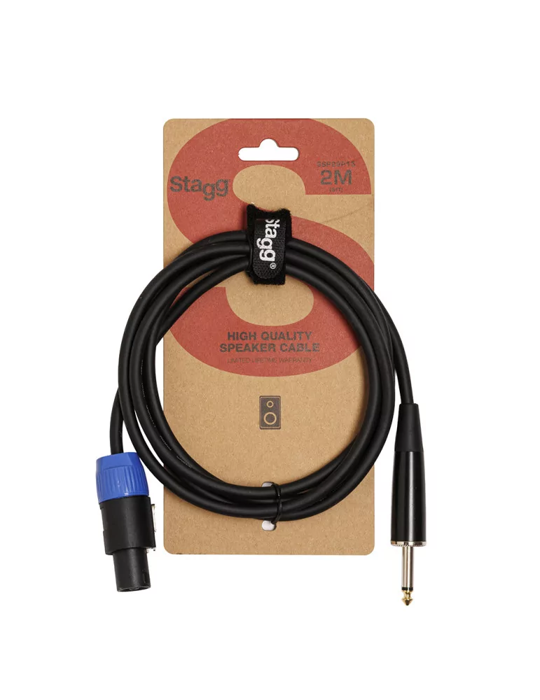  STAGG SSP2SP15 Speaker cable, SPK/jack, 2 m (6')|MusicGoodDeal 