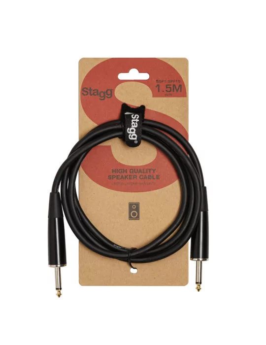  STAGG SSP1,5PP15 Speaker cable, jack/jack, 1.5 m (5")|MusicGoodDeal 