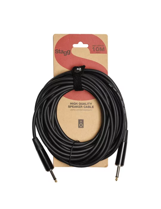  STAGG SSP10PP15 Speaker cable, jack/jack, 10 m (33")|MusicGoodDeal 