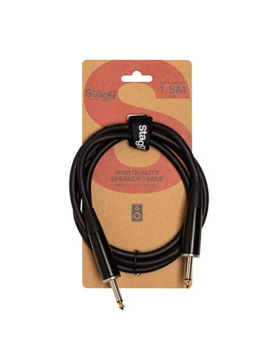  STAGG SSP1,5PP25 Speaker cable, jack/jack, 1.5 m (5")|MusicGoodDeal 
