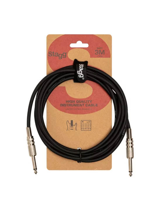  STAGG SGC3 Instrument cable, jack/jack (m/m), 3 m (10"), S-series|MusicGoodDeal 