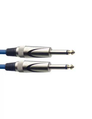  STAGG SGC3DL CBL Instrument cable, jack/jack (m/m), 3 m (10"), heavy-duty connectors, blue, S-series|MusicGoodDeal  2