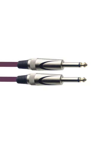  STAGG SGC3DL CPP Instrument cable, jack/jack (m/m), 3 m (10"), heavy-duty connectors, purple, S-series|MusicGoodDeal 