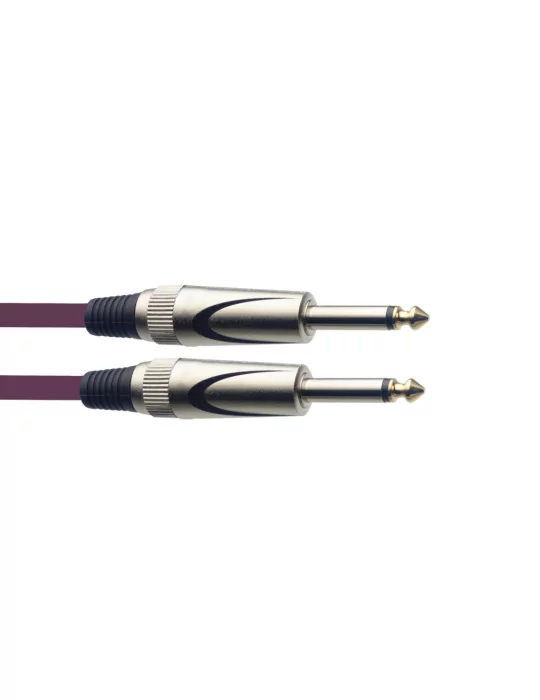  STAGG SGC3DL CPP Instrument cable, jack/jack (m/m), 3 m (10"), heavy-duty connectors, purple, S-series|MusicGoodDeal 
