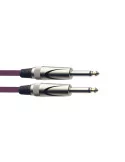  STAGG SGC3DL CPP Instrument cable, jack/jack (m/m), 3 m (10"), heavy-duty connectors, purple, S-series|MusicGoodDeal 