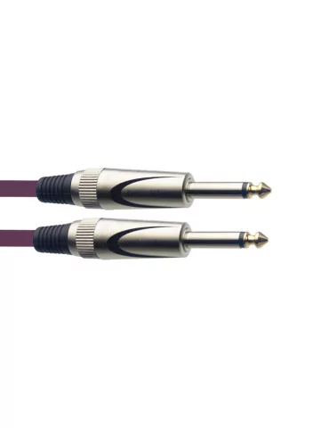  STAGG SGC3DL CPP Instrument cable, jack/jack (m/m), 3 m (10"), heavy-duty connectors, purple, S-series|MusicGoodDeal  2