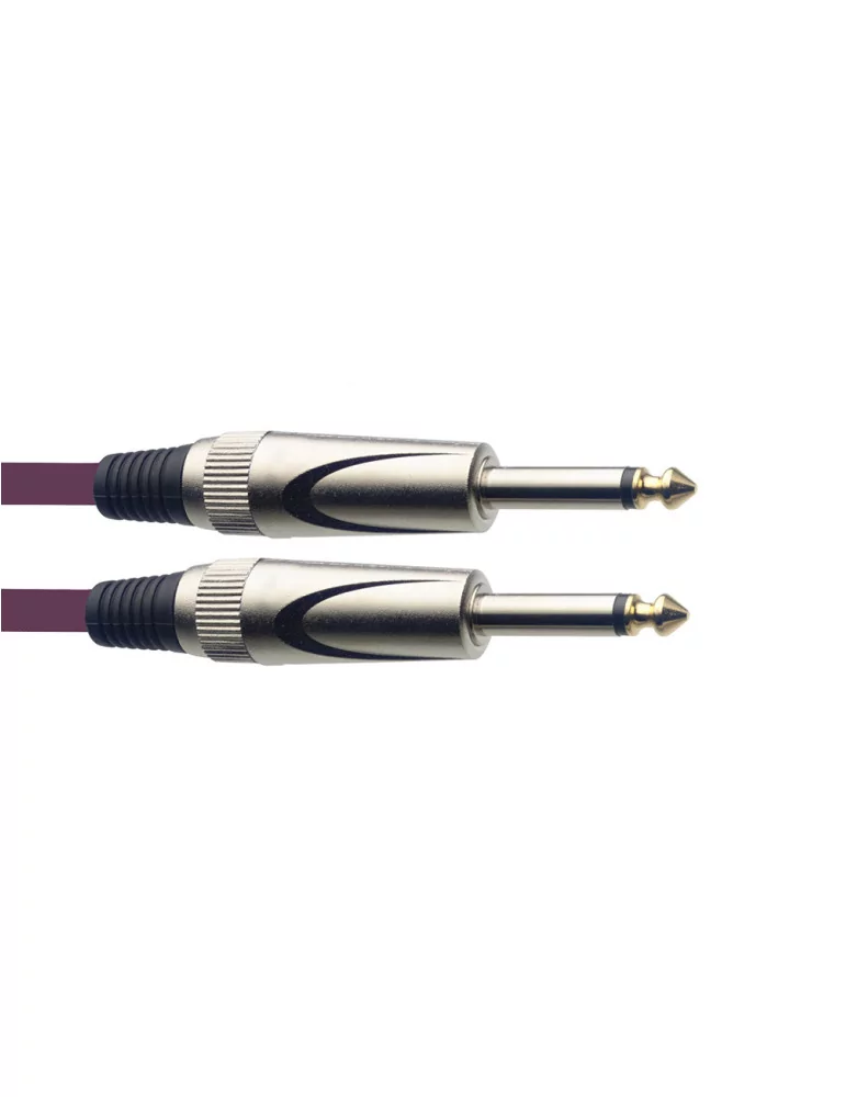 STAGG SGC3DL CPP Instrument cable, jack/jack (m/m), 3 m (10"), heavy-duty connectors, purple, S-series|MusicGoodDeal 