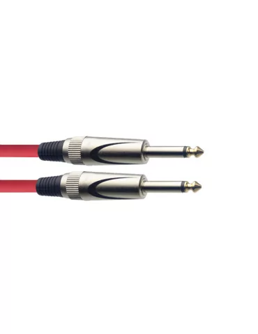 STAGG SGC3DL CRD Instrument cable, jack/jack (m/m), 3 m (10"), heavy-duty connectors, red, S-series|MusicGoodDeal 