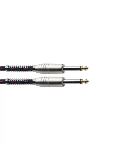  STAGG SGC3VT BK 3M/10FT VINTWEED CABLE-BLACK|MusicGoodDeal 