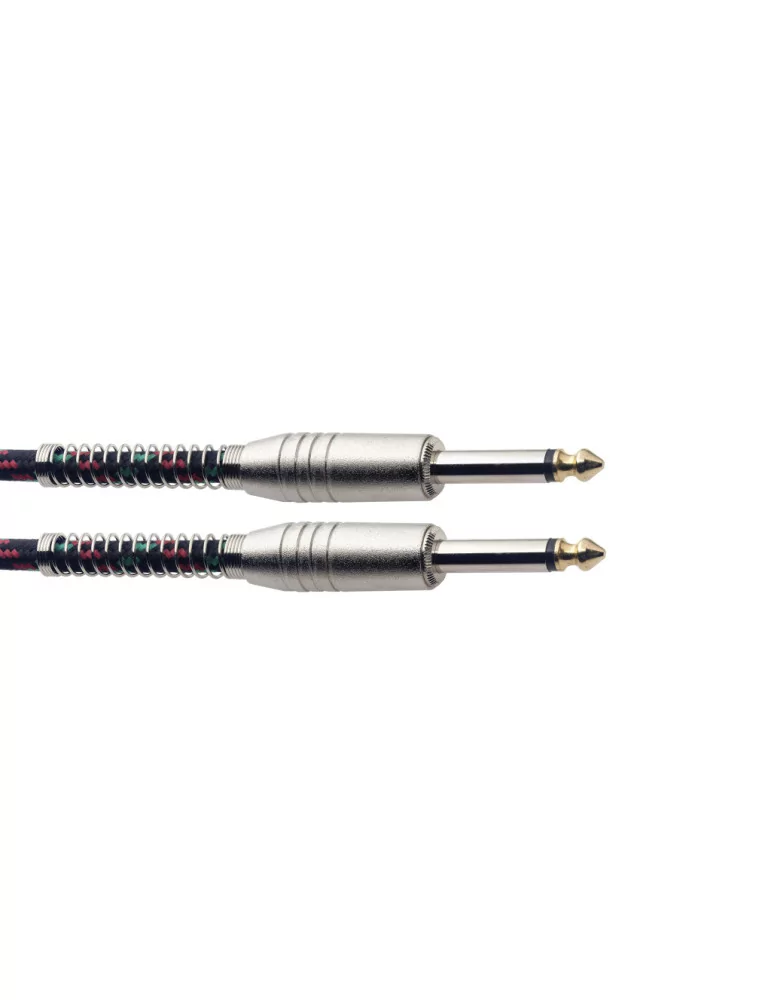  STAGG SGC3VT BK 3M/10FT VINTWEED CABLE-BLACK|MusicGoodDeal 
