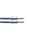  STAGG SGC3VT BL 3M/10FT VINTWEED CABLE-BLUE|MusicGoodDeal 