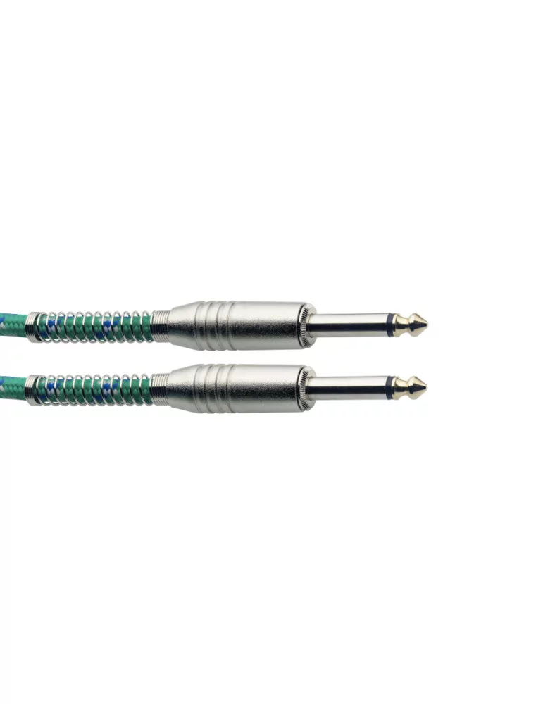  STAGG SGC3VT GR 3M/10FT VINTWEED CABLE-GREEN|MusicGoodDeal 